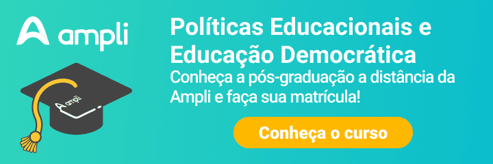 CTA curso de Pós-graduação em Políticas Educacionais e Educação Democrática da Ampli